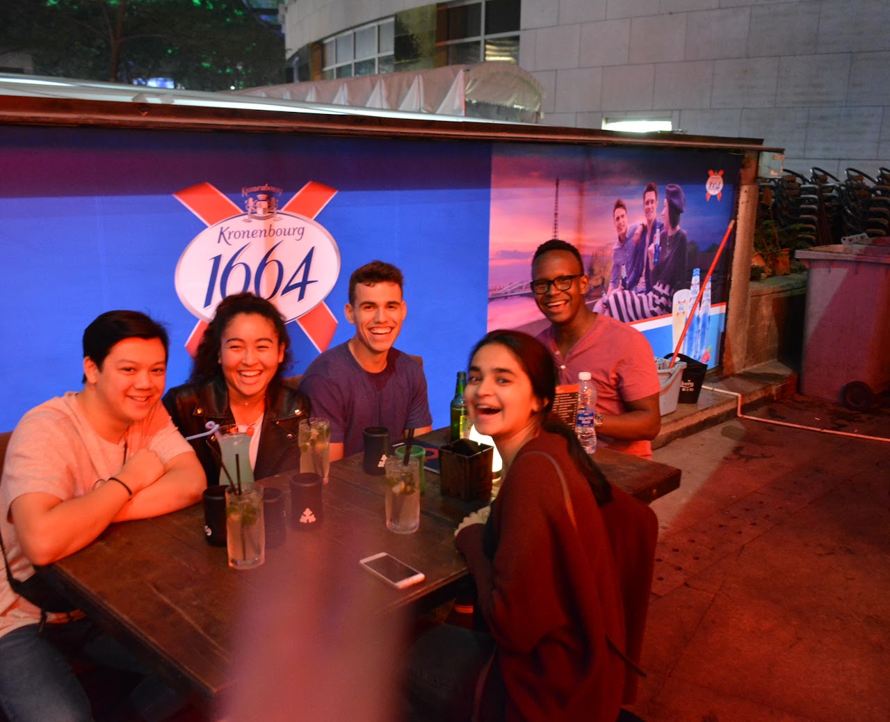 Enjoying a beer in Shenzhen after a long day