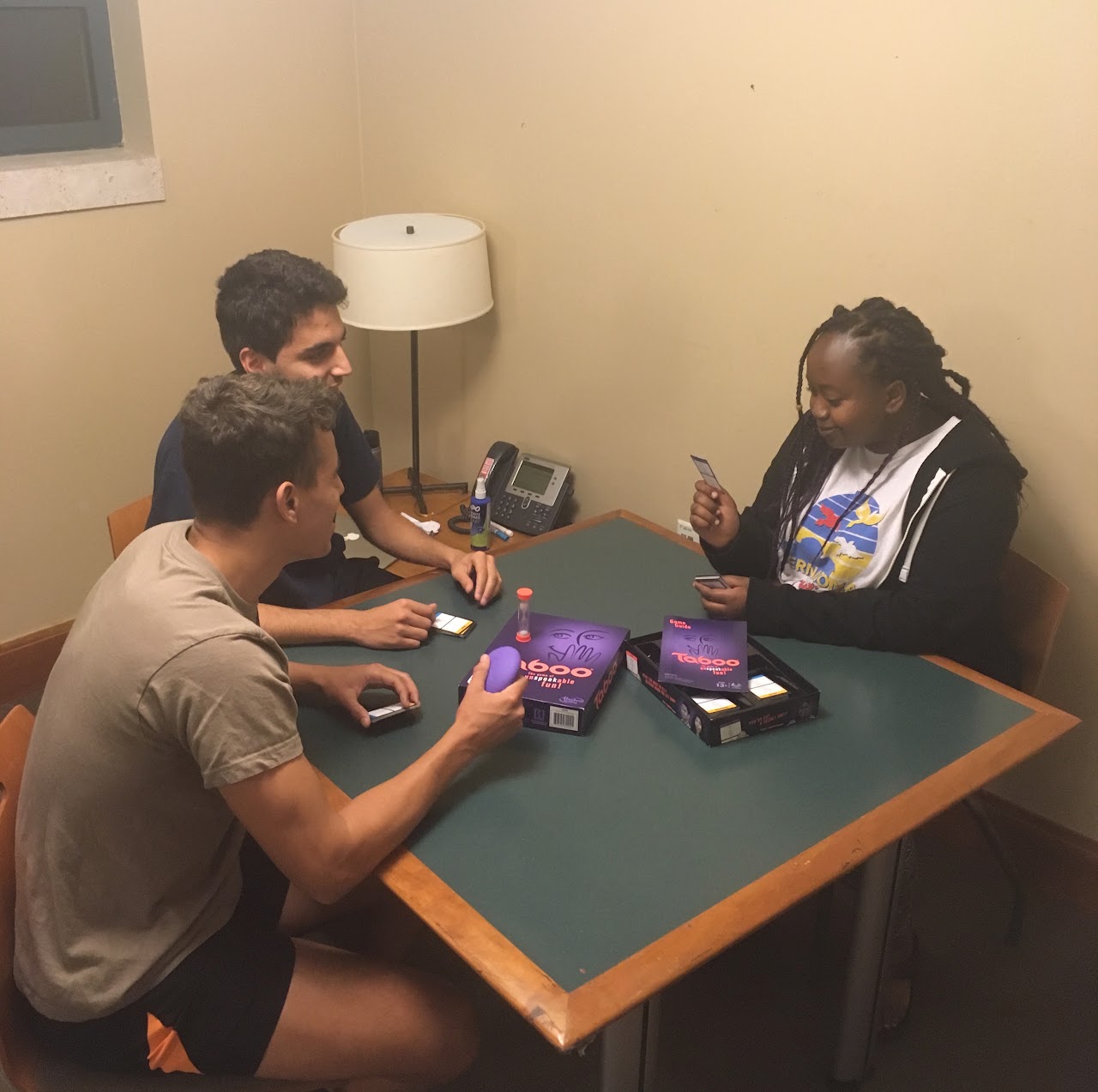 Working late on our business idea haha